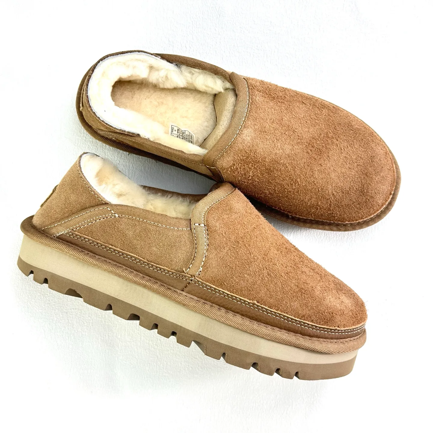 Local 💰480 supports delivery platform operation! Ugg men's slip-on series, cow suede surface with wool lining, warm and comfortable, easy to put on and take off# Size: 39 40 41 42 43 44 45#